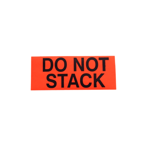 single label do not stack sticker - label