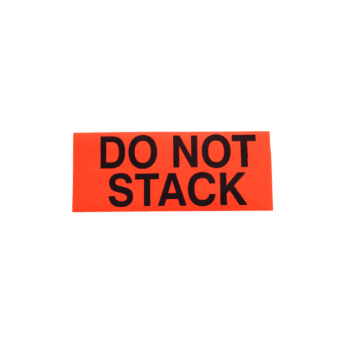 single label do not stack sticker - label