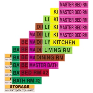 Colour labels for moving