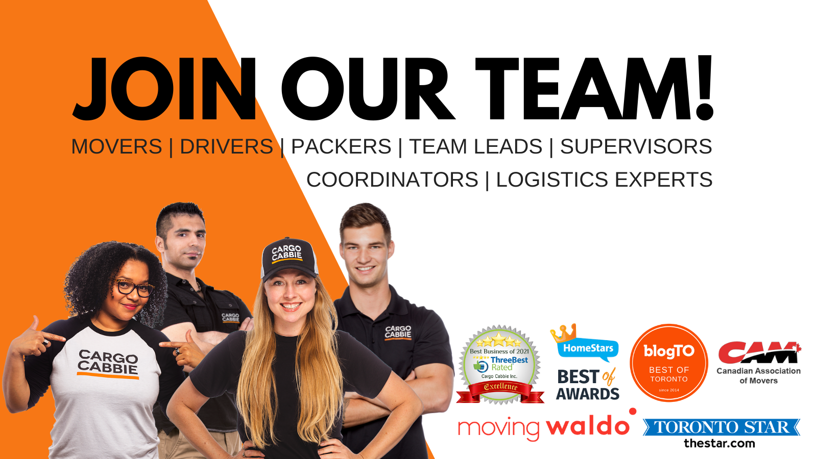 CARGO CABBIE JOIN OUR STAR TEAM 2021 careers jobs APPLY TODAY