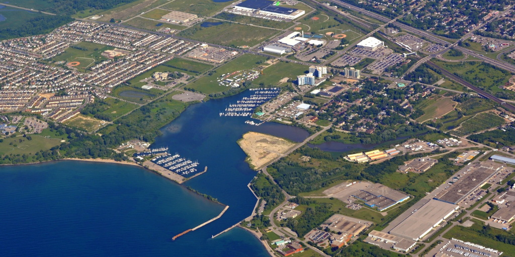 Oshawa aerial view