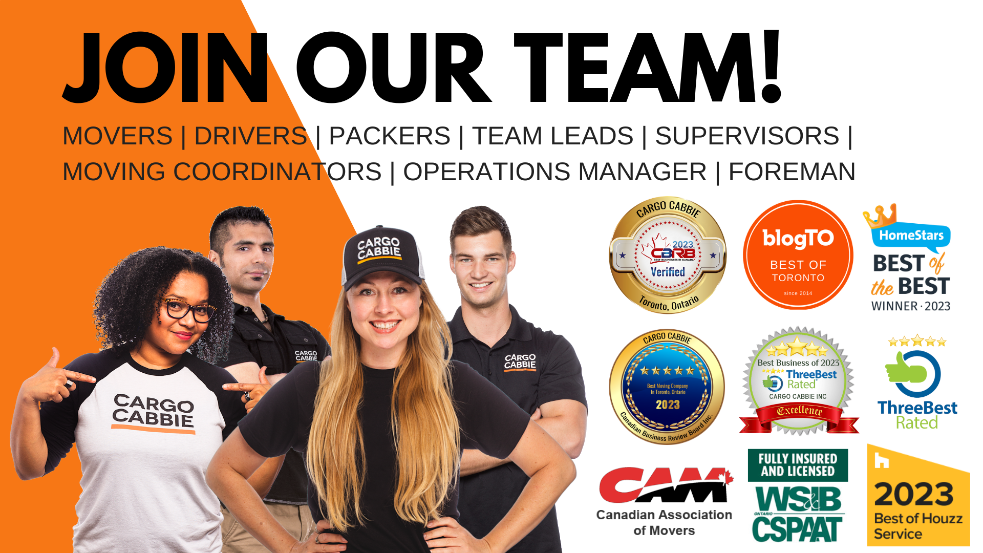 JOBS - CAREERS - @CARGOCABBIE