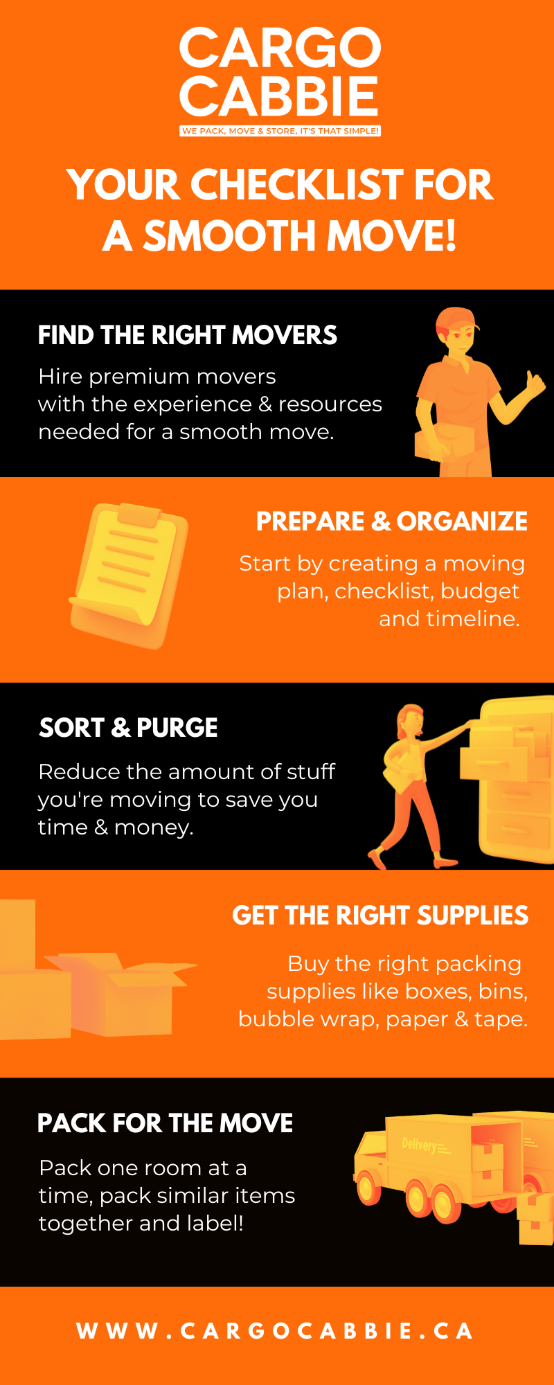 Moving Checklist Infographic for a Smooth Move