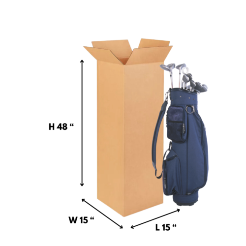 Golf club shipping box